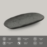 Shallow Organic Oval Platter Mini Set of 4