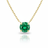 Alira Solitaire Emerald Necklace-0