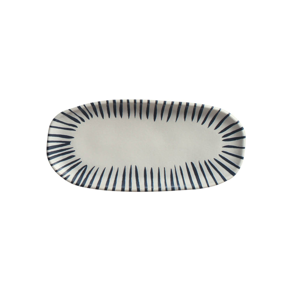 Shallow Organic Oval Platter Small Set of 4