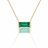 Linéa Baguette Emerald Necklace-0
