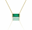 Linéa Baguette Emerald Necklace-0