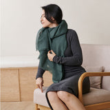 Hand Woven Linen Silk Blend Scarf