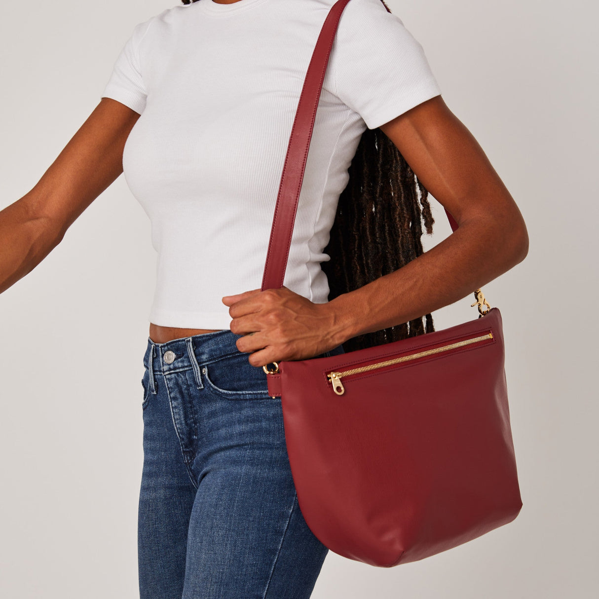 Gala Hobo Fanny Bag (Wine)