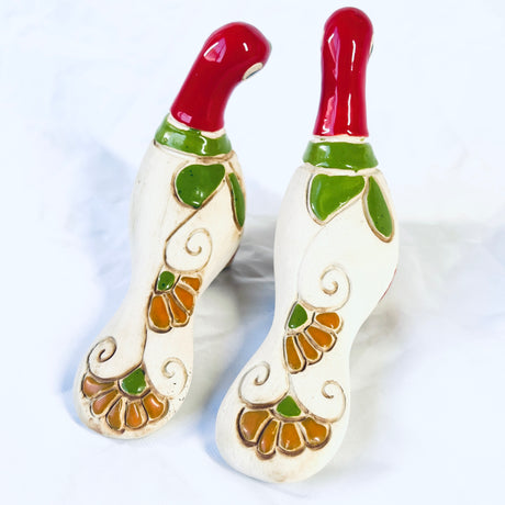Ceramic Birds Set – Handmade Folk Art Sculpture from Colombia - Sumiye Co