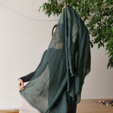 Hand Woven Linen Silk Blend Scarf