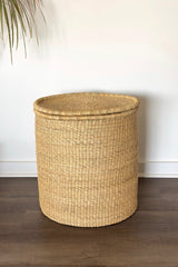 Handwoven Hamper with Lid - Natural - Sumiye Co