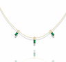 Stellar Trio Emerald Necklace-0