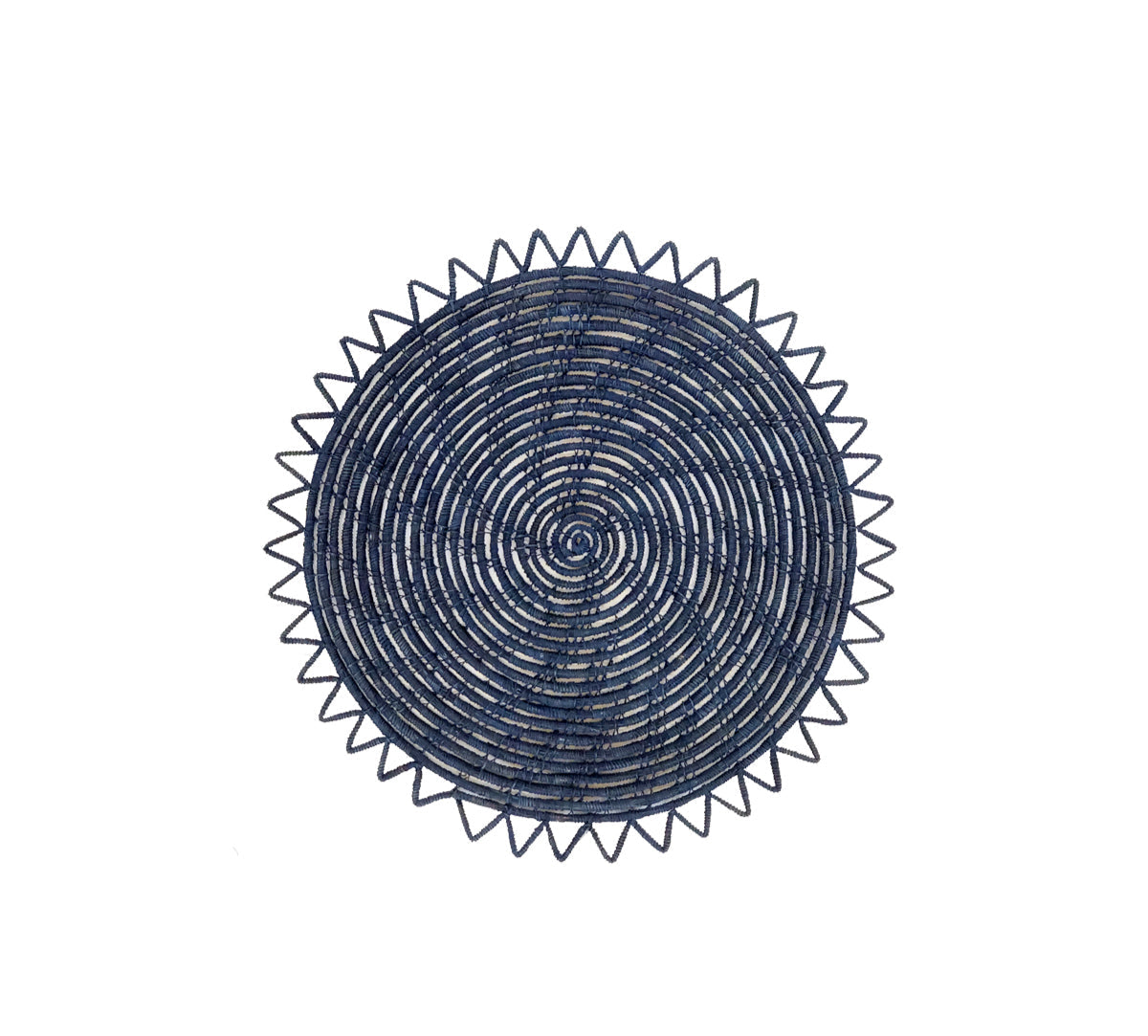 Surya Woven Palm Fiber Placemat - Indigo Blue (Set of 2) - Sumiye Co
