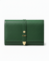 Aspen Forest Green Plant-Based Leather Travel Wallet ( Available for Pre-order 20th April Delivery)-0