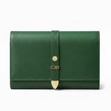 Aspen Forest Green Plant-Based Leather Travel Wallet - Sumiye Co