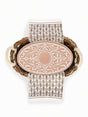 Bread Warmer & Basket Gift Set with Tea Towel - Vintage Vine Oval-3