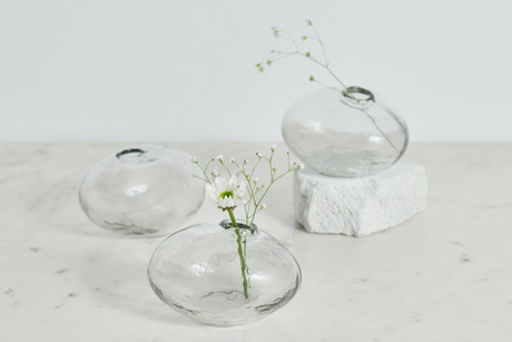 Pebbled Natura Vases Set of 3 - Sumiye Co