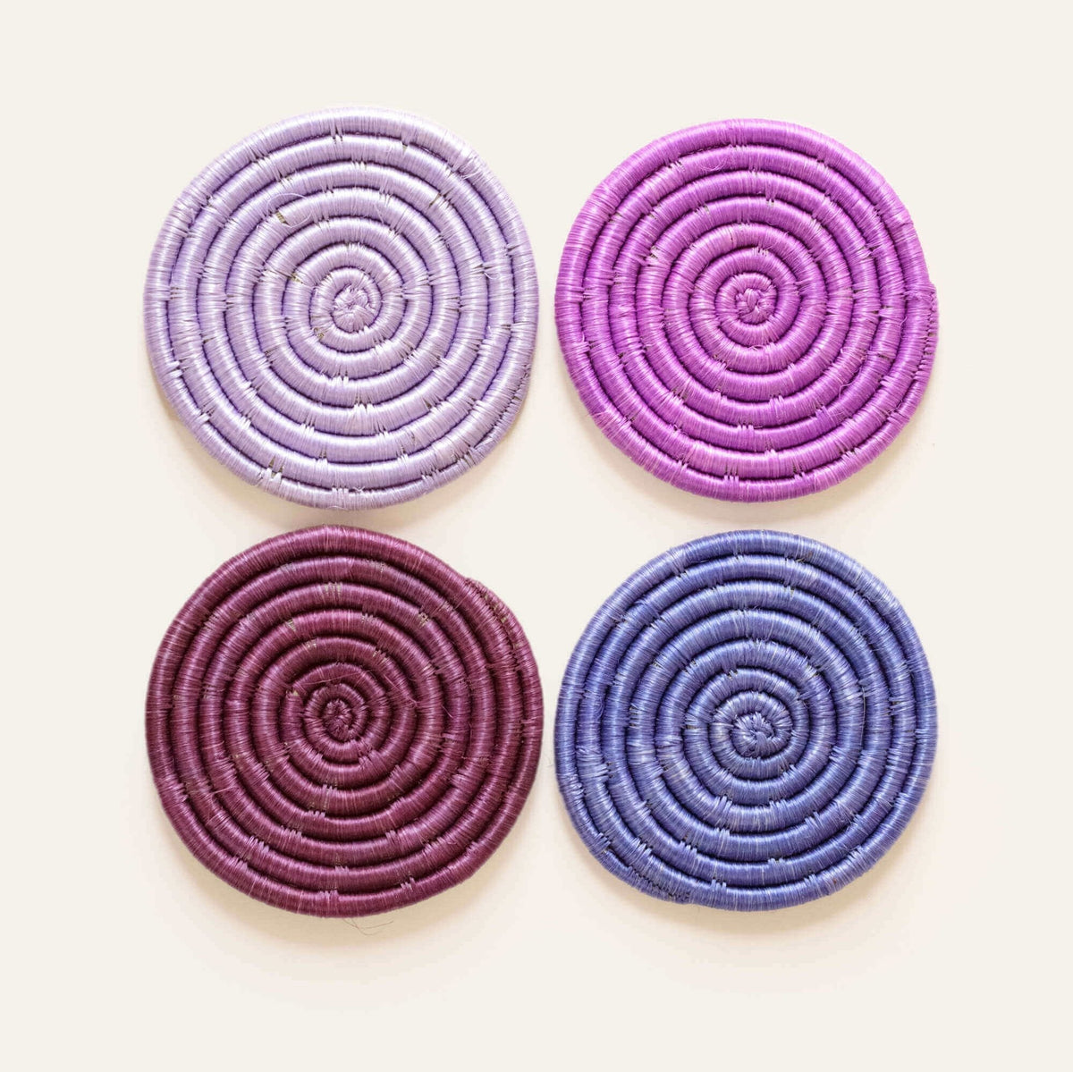 Solid Mixed Set of 4 Coasters