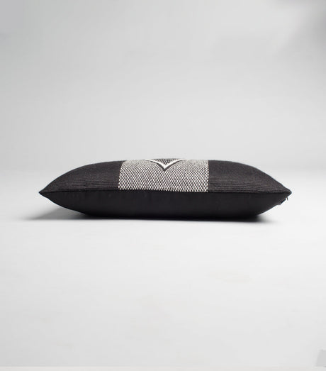 Diamante Lumbar Pillow in Black - Sumiye Co