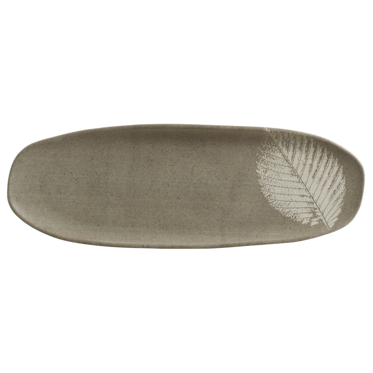 Shallow Organic Oval Platter Large Set of 4