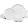 Dinnerware Set, 12 Piece Service for 4, Ceramic, Cambridge Classics