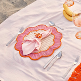Breezy Woven Placemats Orange/Pink (Set of 2)