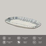 Shallow Organic Oval Platter Small Set of 4