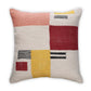 Throw Pillow | Rekha Handwoven Geometric Pink & Wine 18in x 18in