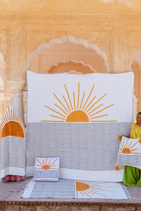 Rising Sun Floor Cushion - Sumiye Co