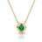 Soléa Bezel Emerald Necklace-0
