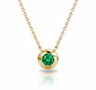 Soléa Bezel Emerald Necklace-0