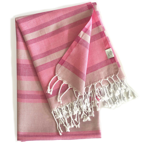 Samara Sustainable Turkish Towel Pink - Sumiye Co