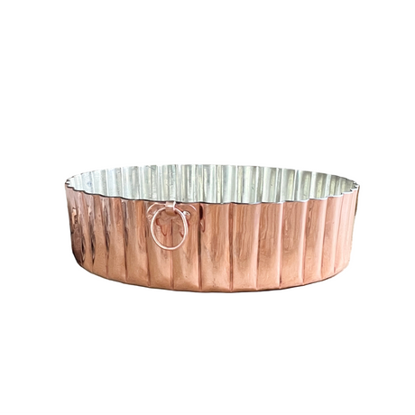 Copper Round Scalloped Cake Pan ( 9")| Vintage Inspired - Sumiye Co