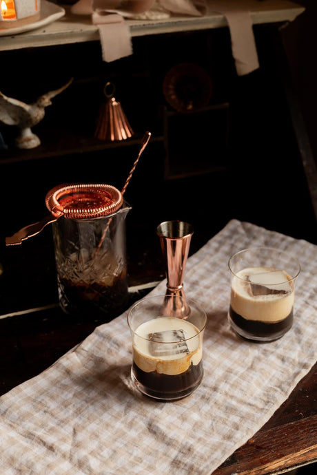 Copper & Glass Barware Set | Vintage Inspired - Sumiye Co