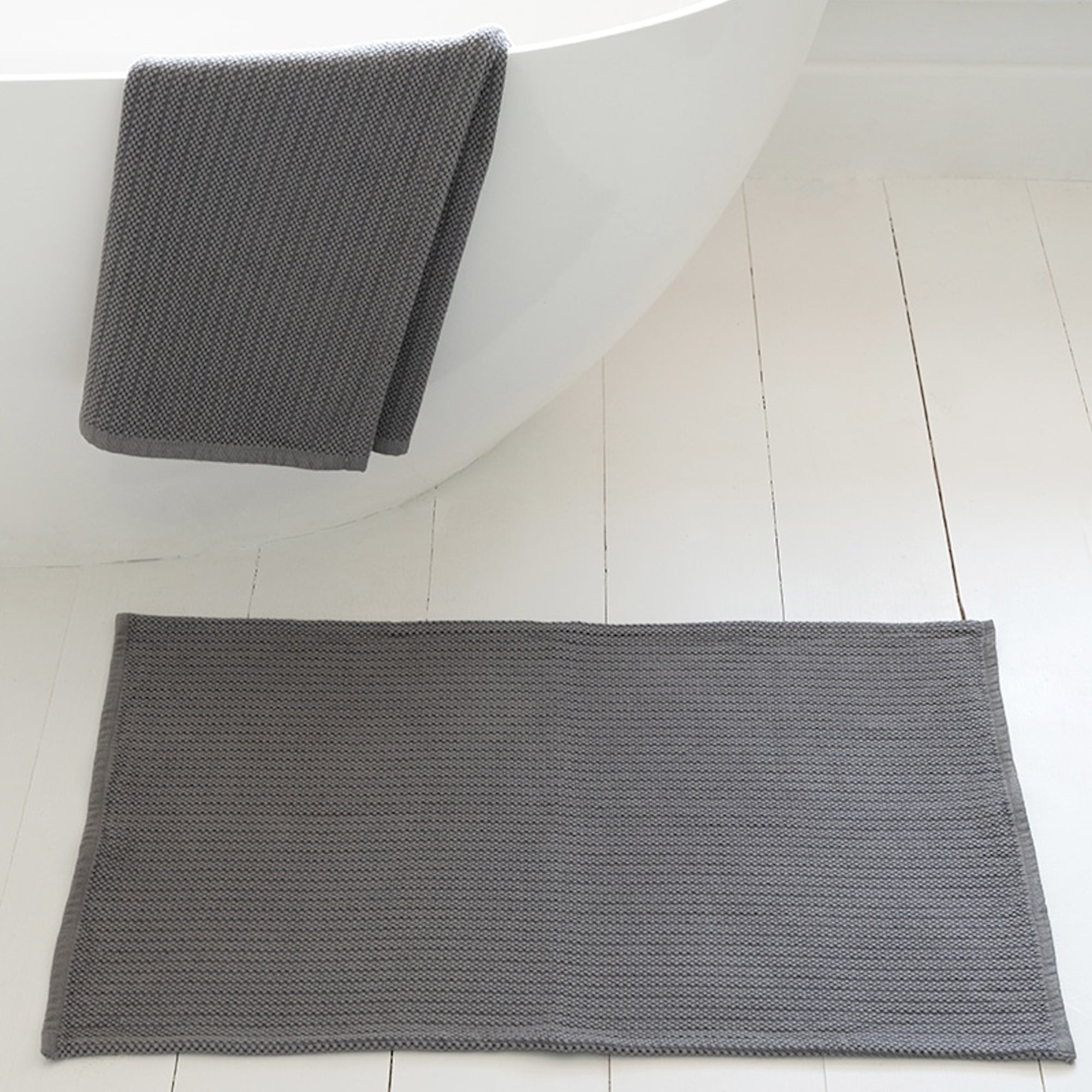 Mungo Cotton Rib Bath & Shower Mat - Thumbnail 4