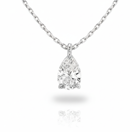 Eclisse Pear Pendant Necklace-1