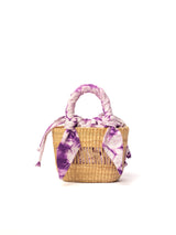 Ayine Bag Mini - Natural w/ Purple and Pale Lining - Sumiye Co