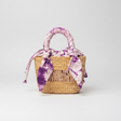 Ayine Bag Mini - Natural w/ Purple and Pale Lining - Sumiye Co