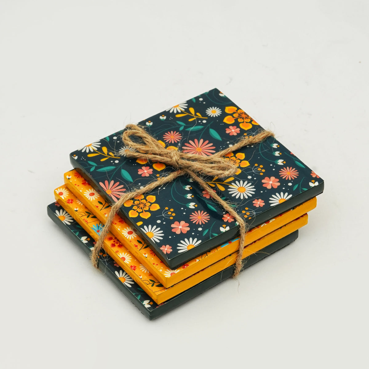 Sunburst Bloom Coasters