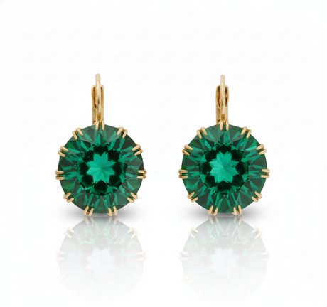 Lumine Emerald Hoops-0