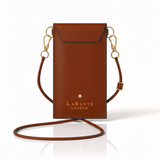 Cancun Brown Plant Based Phone & Card Crossbody - Sumiye Co