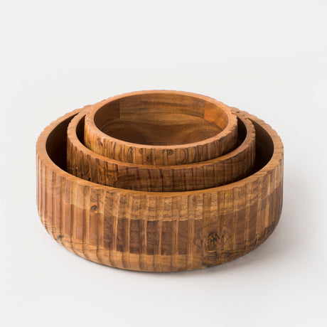 Etta Acacia Wood Bowls - Sumiye Co