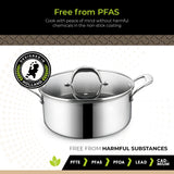 BE | LIVING CIRCLAD Series Casserole with Lid 5 qt / 8.5"/ 24 cm