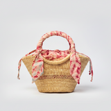 Butterfly Bag Small - Light Grey and Red Lining - Sumiye Co