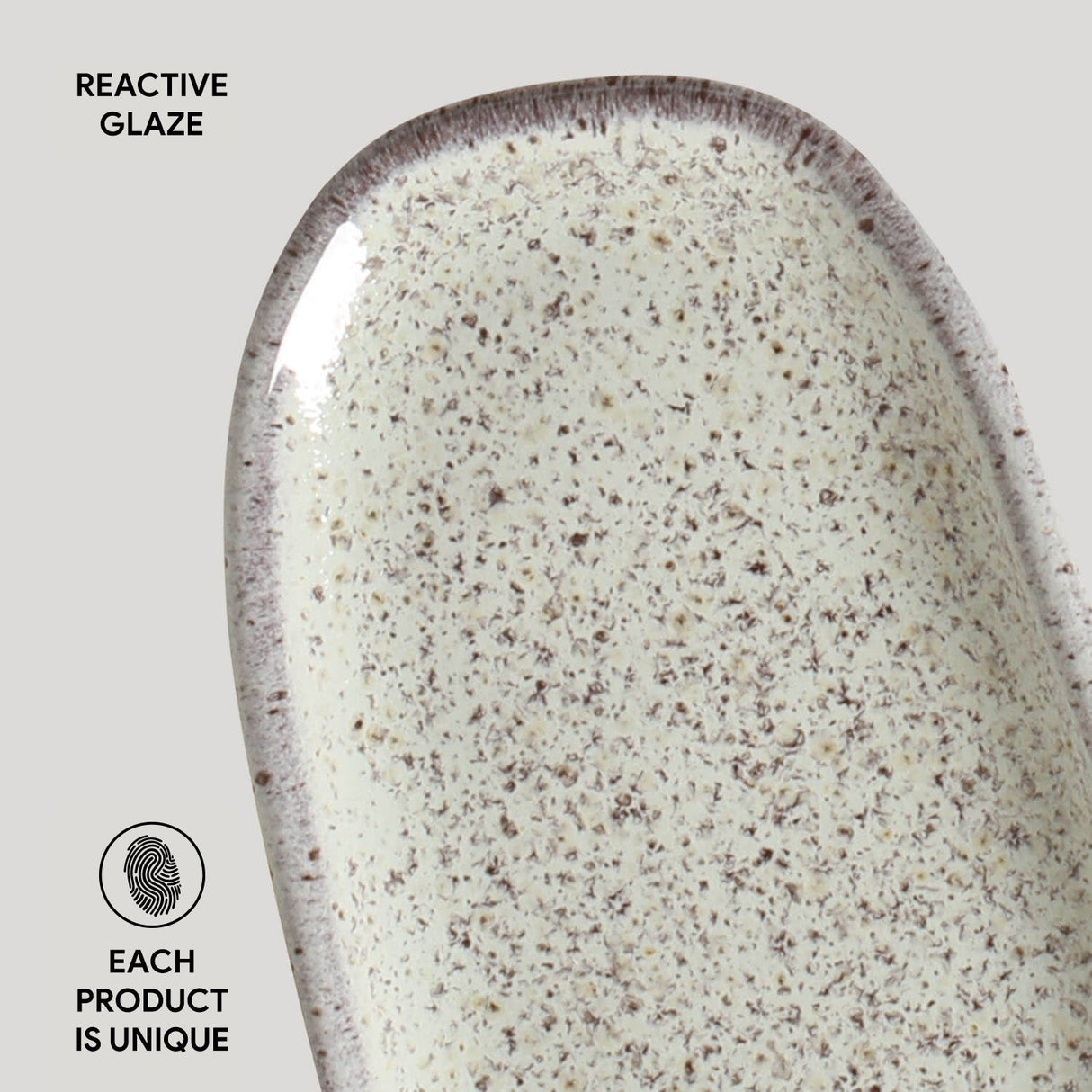 Shallow Organic Oval Platter Mini Set of 4