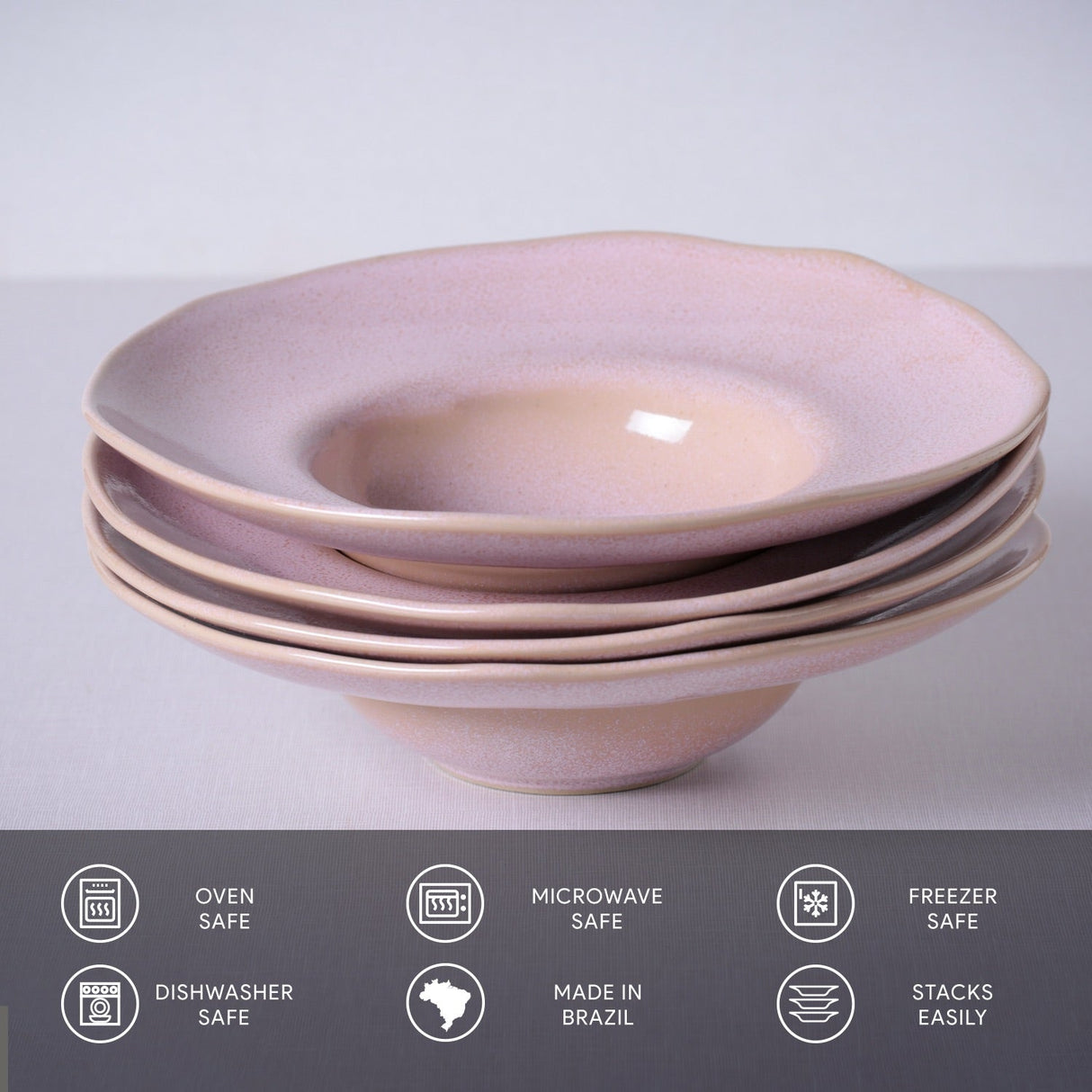 Deep Rim Plate Set of 4