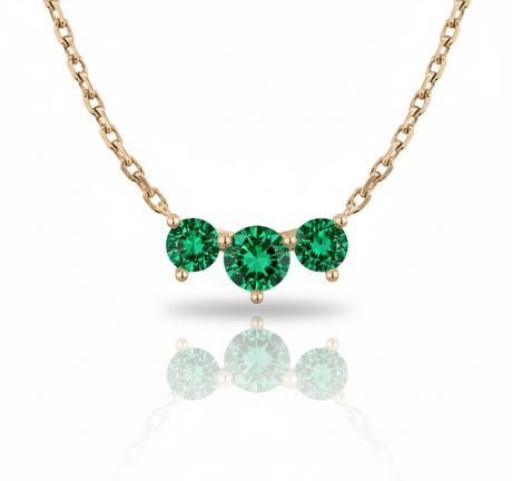 Trinity Radiance Emerald Necklace-0