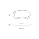 Shallow Organic Oval Platter Small Set of 4
