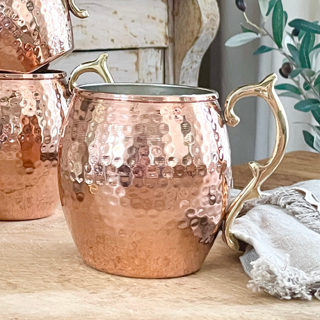 Copper Moscow Mule Mugs (Set of 4)  | Vintage French Inspired - Sumiye Co