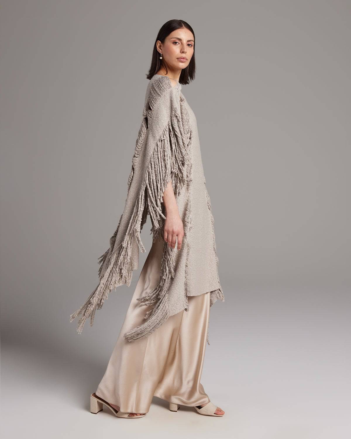 Lace Fringe Manta - Sumiye Co