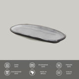 Shallow Organic Oval Platter Small Set of 4