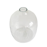 Hebron Hammered Glass Vase - Clear - Sumiye Co