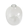 Hebron Hammered Glass Vase - Clear - Sumiye Co
