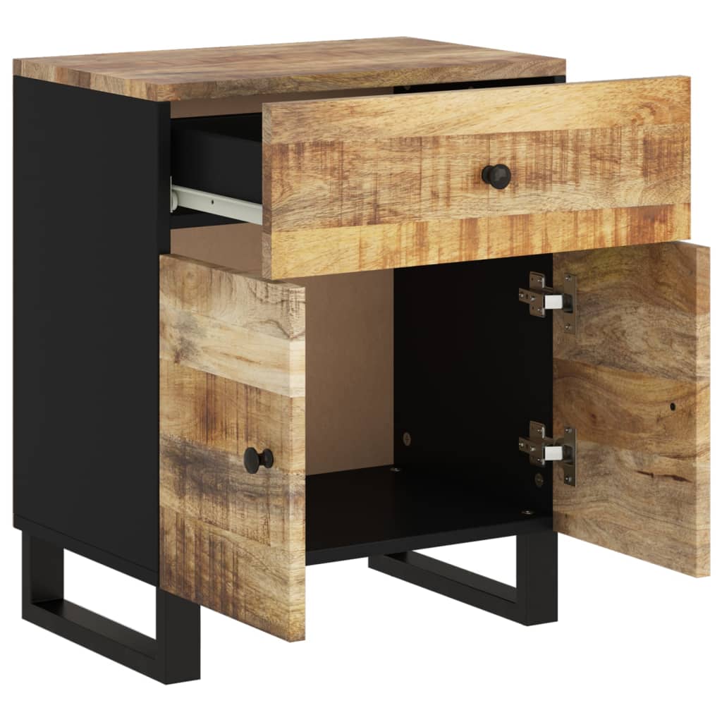 Bedside Cabinet | Solid Wood Acacia (19.7"x13"x23.6" )-2