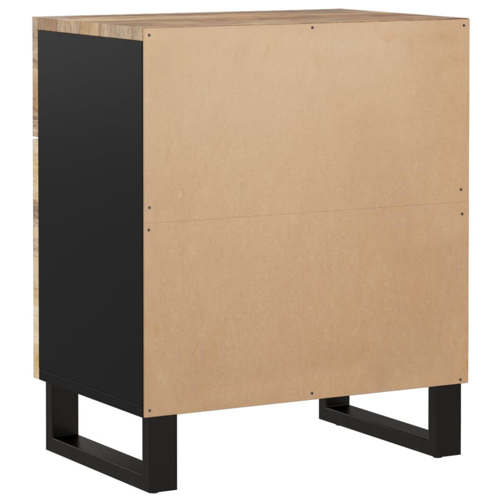 Bedside Cabinet | Solid Wood Acacia (19.7"x13"x23.6" )-3